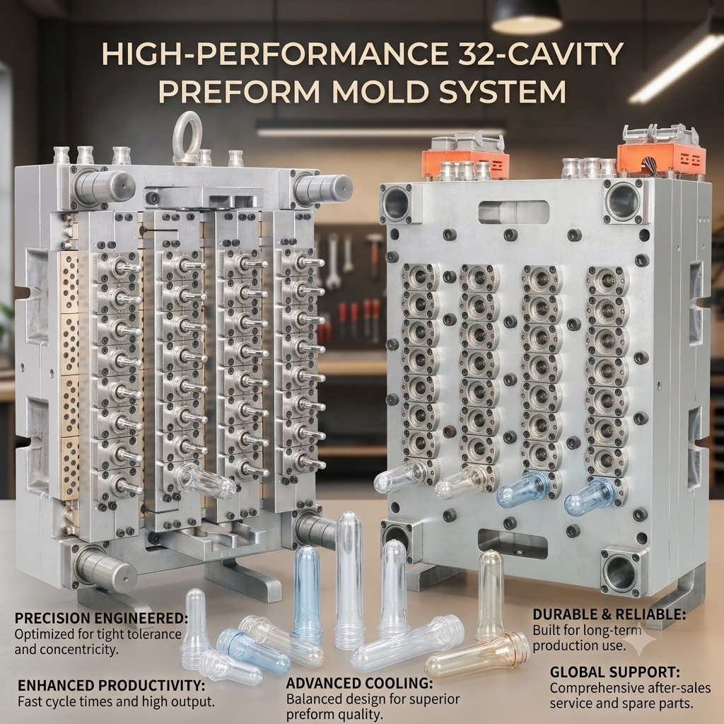How Air Cooling vs. Water Cooling Systems Impact Preform Cycle Time
